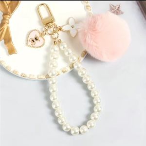 Pink ONLY~Bag Pendant Adorable Fur Ball Pearl Bear